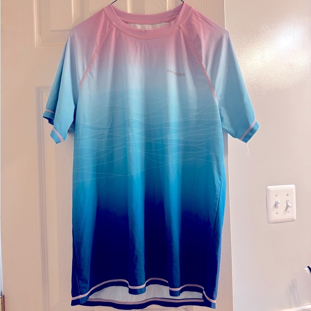 Rash guard ombré in Pink and Blue